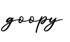 单词goopy书写