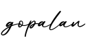 单词gopalan书写