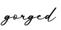 单词gorged书写