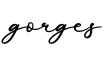 单词gorges书写