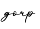 单词gorp书写