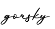 单词gorsky书写