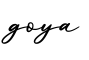 单词goya书写