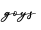 单词goys书写