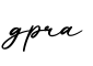 单词gpra书写