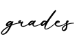 单词grades书写