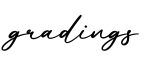 单词gradings书写