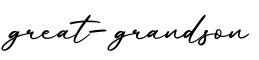 单词great-grandson书写