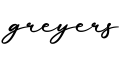 单词greyers书写