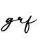 单词grf书写
