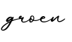 单词groen书写