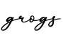 单词grogs书写