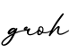 单词groh书写