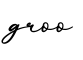 单词groo书写