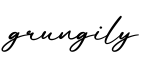 单词grungily书写