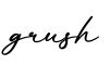 单词grush书写