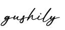 单词gushily书写