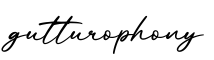 单词gutturophony书写
