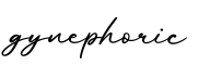 单词gynephoric书写