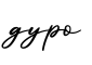 单词gypo书写