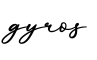 单词gyros书写