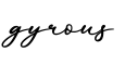 单词gyrous书写