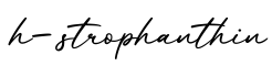 单词h-strophanthin书写
