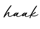 单词haak书写