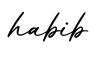 单词habib书写