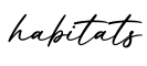 单词habitats书写