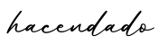 单词hacendado书写