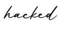 单词hacked书写