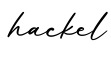 单词hackel书写