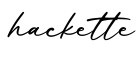 单词hackette书写