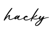 单词hacky书写