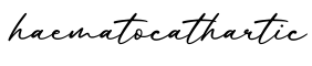 单词haematocathartic书写