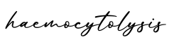 单词haemocytolysis书写
