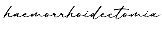 单词haemorrhoidectomia书写