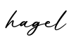 单词hagel书写