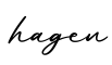 单词hagen书写