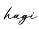 单词hagi书写