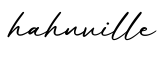 单词hahnville书写