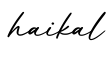 单词haikal书写