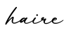 单词haire书写