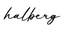 单词halberg书写