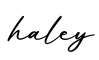 单词haley书写