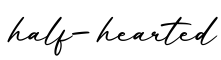 单词half-hearted书写