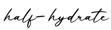 单词half-hydrate书写