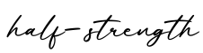 单词half-strength书写