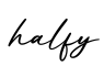 单词halfy书写